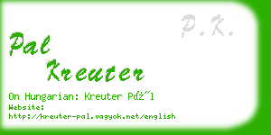 pal kreuter business card